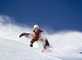 Snowboarder im Tiefschnee