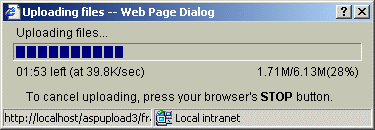 ASP Upload Progressbar