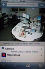 Webcam-Server mit iPhone abrufen